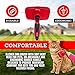 QOUKETT Dog Shedding Brushes, Pet Grooming and Self Cleaning Slicker Brush for Dogs and Cats, Comb, Stainless Steel Groom Tools with Built-in Cleaner Button Detangling & Stainless Comb