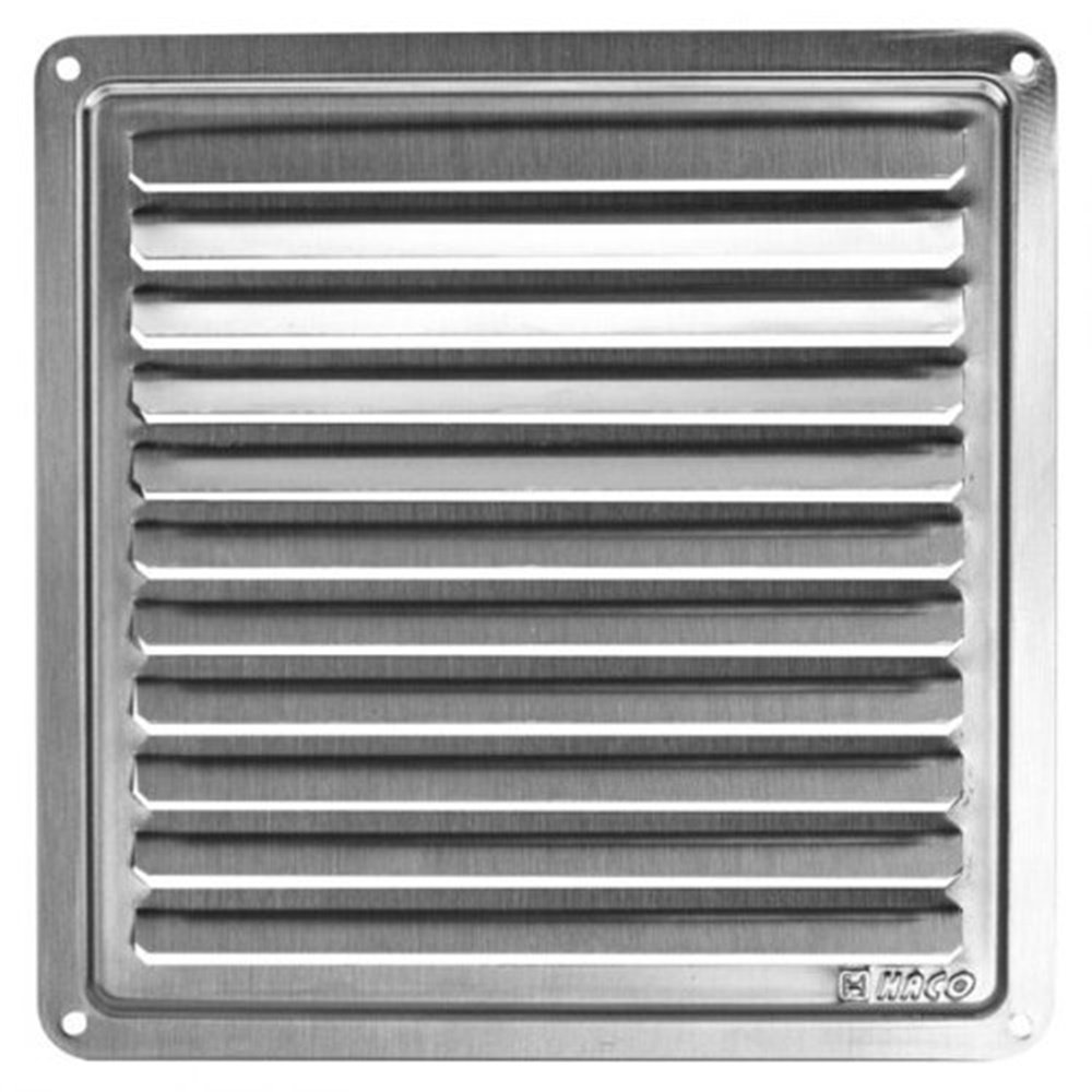 Stainless Steel Ventilation Grille - 155 x 155 mm - Vent Grille - Slatted Grille