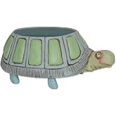 Allen Designs Pflanzgefäß 'Myrtle Turtle' (Schildkröte) – Handgefertigt Aus Kunstharz, Mit Drainageloch | 10,2 X 24,1 X 15,9 Cm