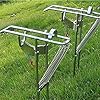LeaningTech-RHA-01-Stainless-Fishing-Rod-Holder-Rack-with-Automatic-Tip-Up-Hook-Setter-Double-Spring-Adjustable-Folding-Holder-Silver