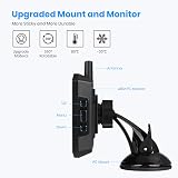 AUTO-VOX W7 Digital Wireless Reversing Camera Kit 5" Monitor IP68 Waterproof view 8