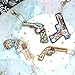 Matefield DIY Diamond Painting Keychain 4pcs Gun 5D Keyrings Special Shape Diamond Painting Pendant for Art Craft Key Ring Phone Charm Bag Decor