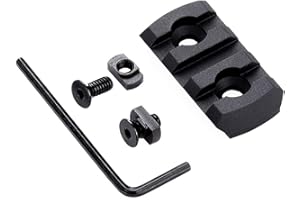 TuFok Picatinny Rail Section for Keymode - Thin 0.27in Height Rail Attachment Rail Adapter Mount Alumimun 3-Slot