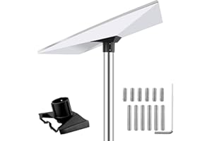 AIAABNA Starlink Gen 3 Mount Pipe Adapter Kit,Crafted from Weather-Resistant Aluminum Alloy,Pole Mounting Compatible with STARLINK Standard Dish V3 Kickstand (Black Aluminum Alloy)