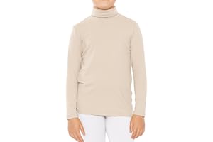 STRETCH IS COMFORT Girl's Oh So Soft Long Sleeve Turtleneck | Youth Size 2-16