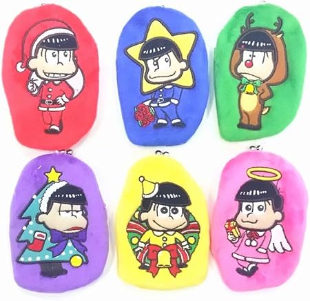 Amazon おそ松さんポージングミニがまぐちポーチ クリスマスバージョン6個セット おもちゃ おもちゃ