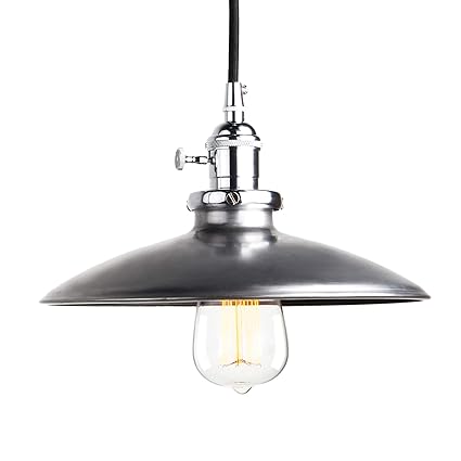 Pathson Industrial Vintage Victorian Metal Shade Pendant Light