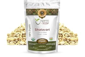 Organic Way Dried Shatavari Cut & Sifted (Asparagus racemosus) - Organic & Kosher Certified | Raw, Vegan, Non GMO & Gluten Free | USDA Certified | Origin - India (1LBS / 16Oz)