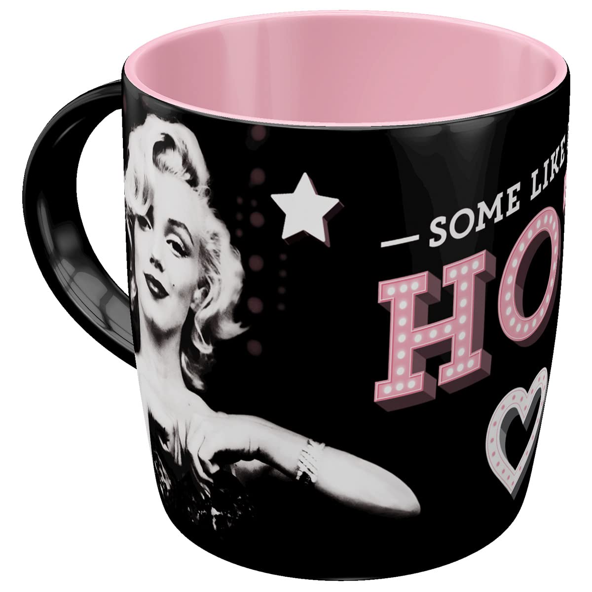 Nostalgic-Art Retro Coffee Mug, Some Like It Hot - Gift Idea for Movie Fans, Funny Large Ceramic Mug with Saying, Vintage Design, 11 oz, Pack of 1 (1 Pack)