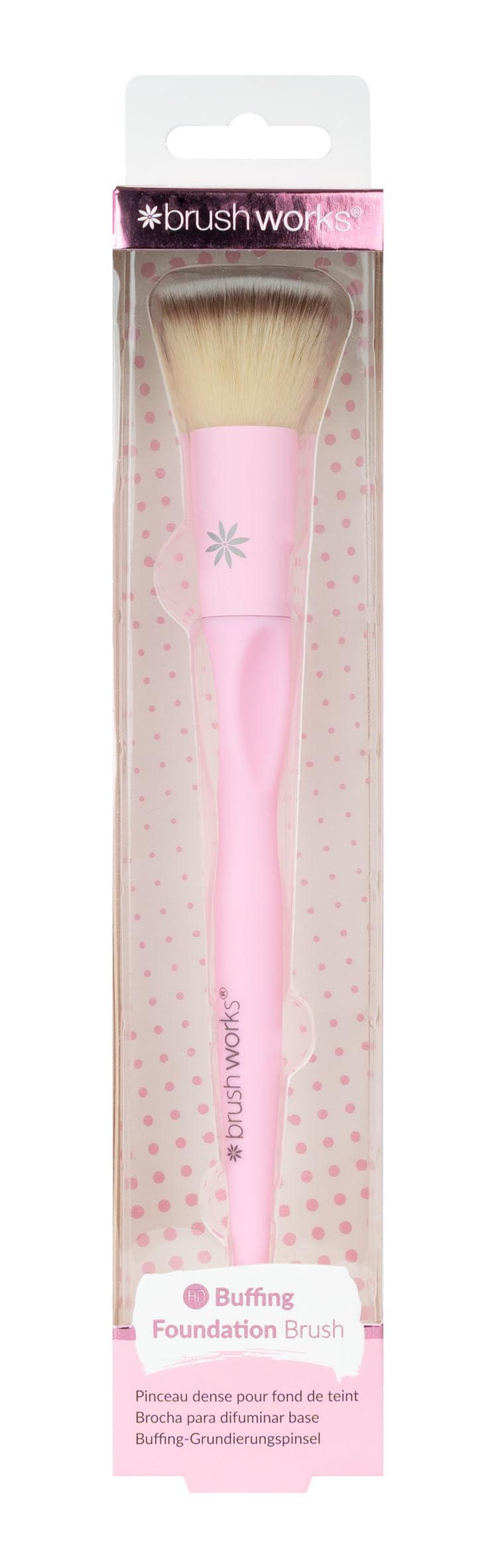 Brushworks Buffing Foundation Brush One Size Pink