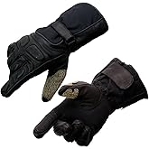 Milwaukee Leather Men's Leather Gauntlet Lined Motorcycle Hand Gloves - 2X-Large