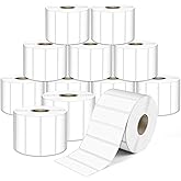 L LIKED 2.25" x 0.75" Direct Thermal Labels, Permanent Adhesive Address Barcode Label & Compatible with Rollo, Zebra and Other Desktop Printers (12 Roll, 20400 Labels)