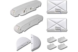 WADOY AXV417WHP Pool Cleaner Pod Swing Kit, Upgrade AXV604WHP Front and Rear Bezels with AXV414P Pod Shoes Compatible with Hayward Navigator Pool Vacuum Body Ultra Pool Cleaner Part