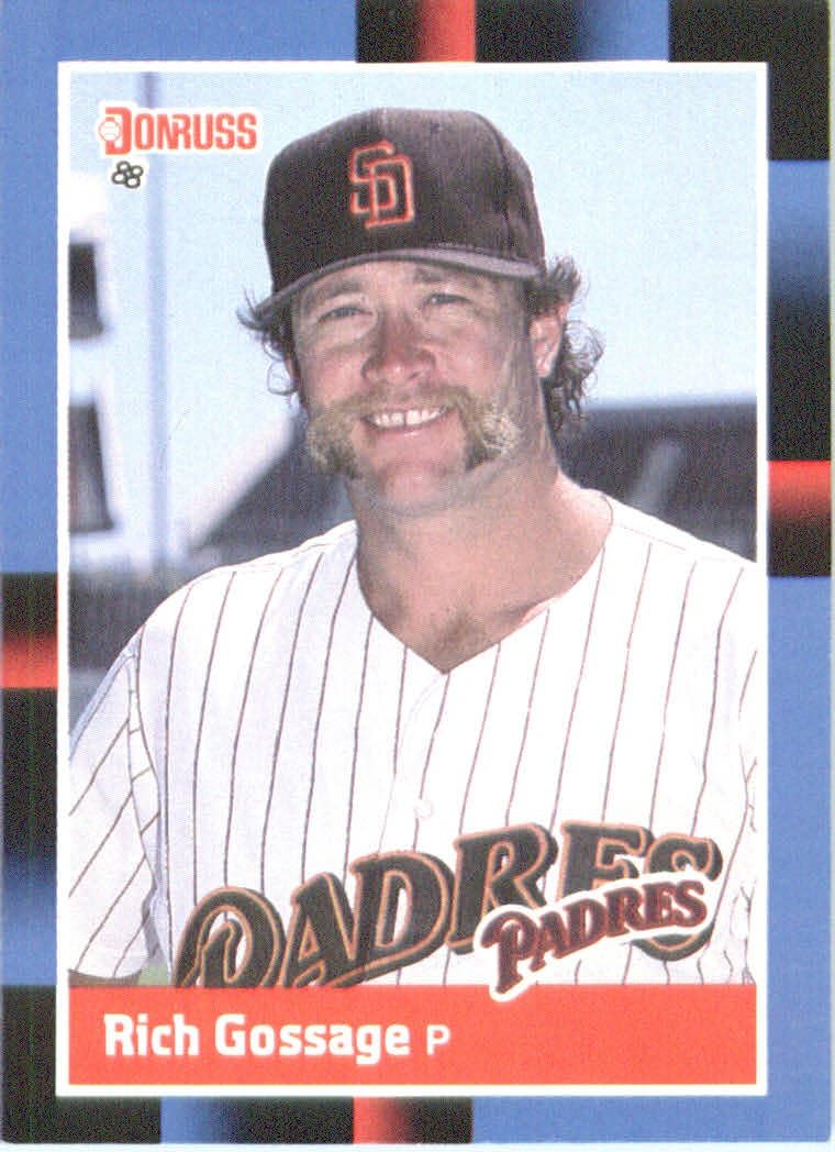 1988 Donruss 434 Rich Gossage San Diego Padres Baseball Card at