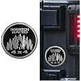 Squatch Badge Rated Car Emblem Sticker, 4 x 4 3D Metal Sticker Round Emblem Decal, Automotive Emblem Badge Decal Sticker, Car Exterior Decal for Jeeps Wrangler Vehicles Trucks RV SUV (Squatch A)