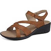 SHIBEVER Wedge Sandals for Women Dressy: Comfortable Summer Low Heel Sandals Casual Walking Dress Shoes
