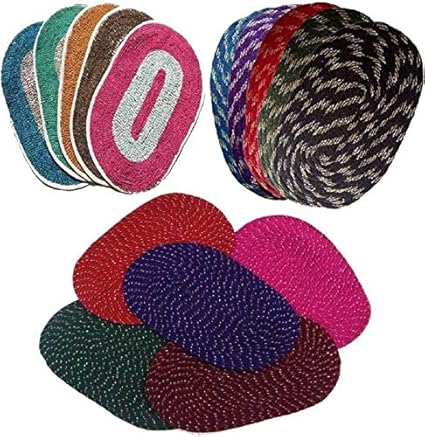 Supreme Home Collective Cotton Door Mats (Medium, Multicolour) -Pack of 15