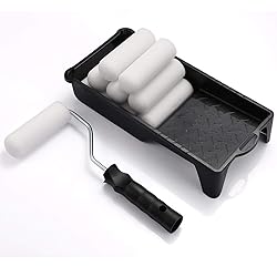 Foam Paint Roller, Roller Frame with 4-Inch Mini