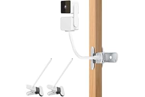 AOZTSUN 2Pack Flexible Clamp Mount Compatible with Wyze Cam Pan V2 (2021 Release) &Wyze Cam Pan V3 Indoor/Outdoor (2023 Release), Flexible Gooseneck Mounting Bracket No Tools or Wall Damage Required