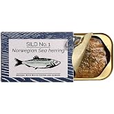 Fangst Smoked Herring | Canned Nordic Herring with White Pepper and Ramson | 1 x 100g Can
