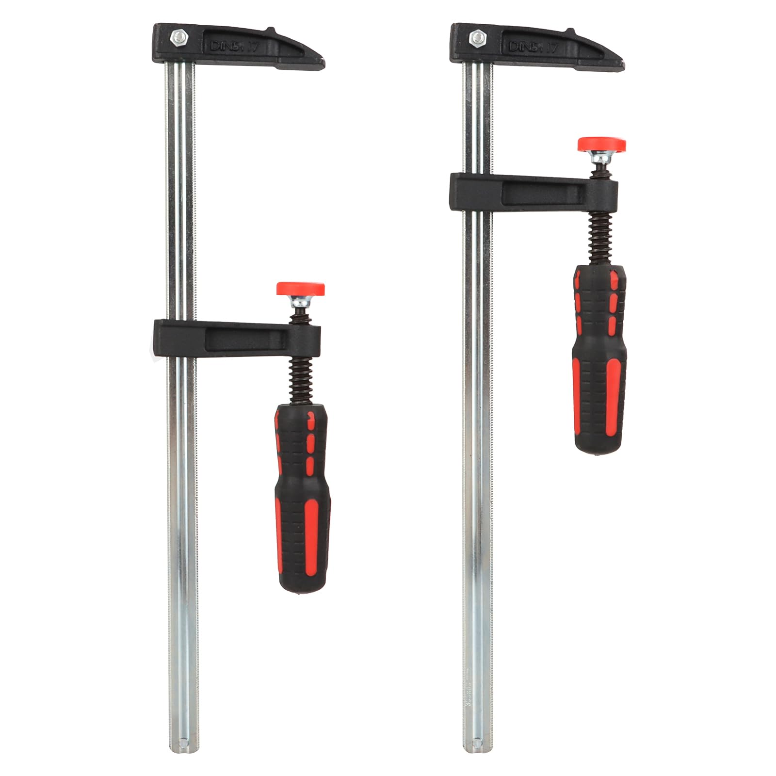 YAYODS 12Inch/300mm F Clamp Bar Clamp 2 Pack, Quick Slide Clamps for Woodwork, Heavy Duty Wood Clamps for Woodworker Metalworker Carpenters, 300mm x 50mm