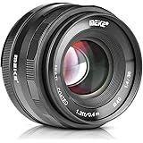 Meike 35mm F1.4 Large Aperture Manual Focus Prime MFT Lens for Micro Four Thirds M43 Compatible with Olympus and Panasonic Mi