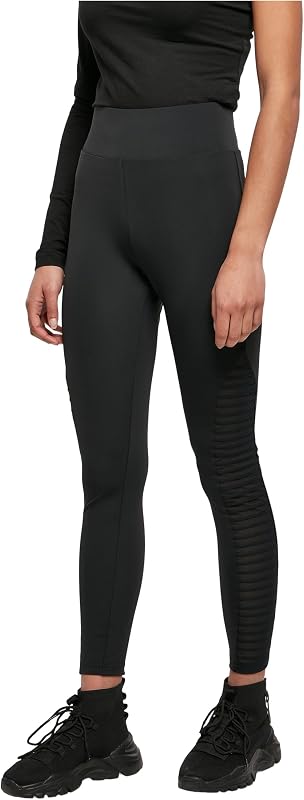 Legging Taille Haute Biker Tech Mesh pour Femme, Noir, XL