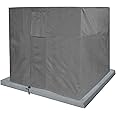 KHOMO GEAR Waterproof Heavy Duty Outdoor Air Conditioning Cover AC Protector, Conditioner Outside Units, Grey,AC-Cover-Grey