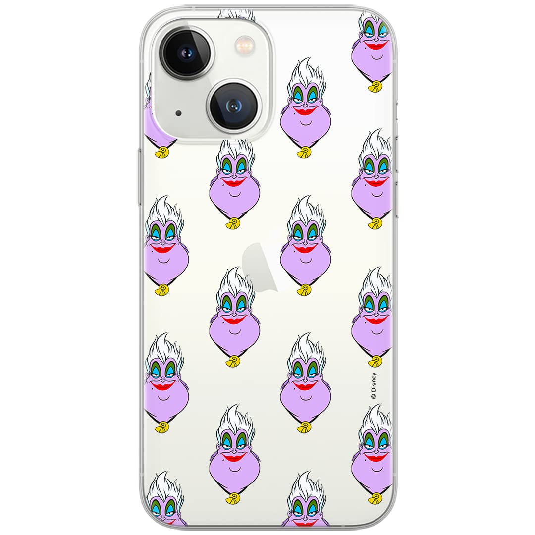 ERT GROUP mobile phone case for iPhone 13 MINI original and officially licensed Disney pattern Ursula 003 optimally adapted to the shape of the mobile phone, case made of TPU