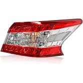 Jecoupoon Right Outer Tail Light Assembly Compatible with Sentra 2013-2015 | W/Bulbs Passenger Side Rear Tail Lamp Taillight NI2805100 265503SG0A 26550-3SG0A