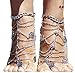Bienvenu 2 PCS Multi Chain Beach Tassels Anklet Chain Bracelet Barefoot Sandals Foot Jewelry