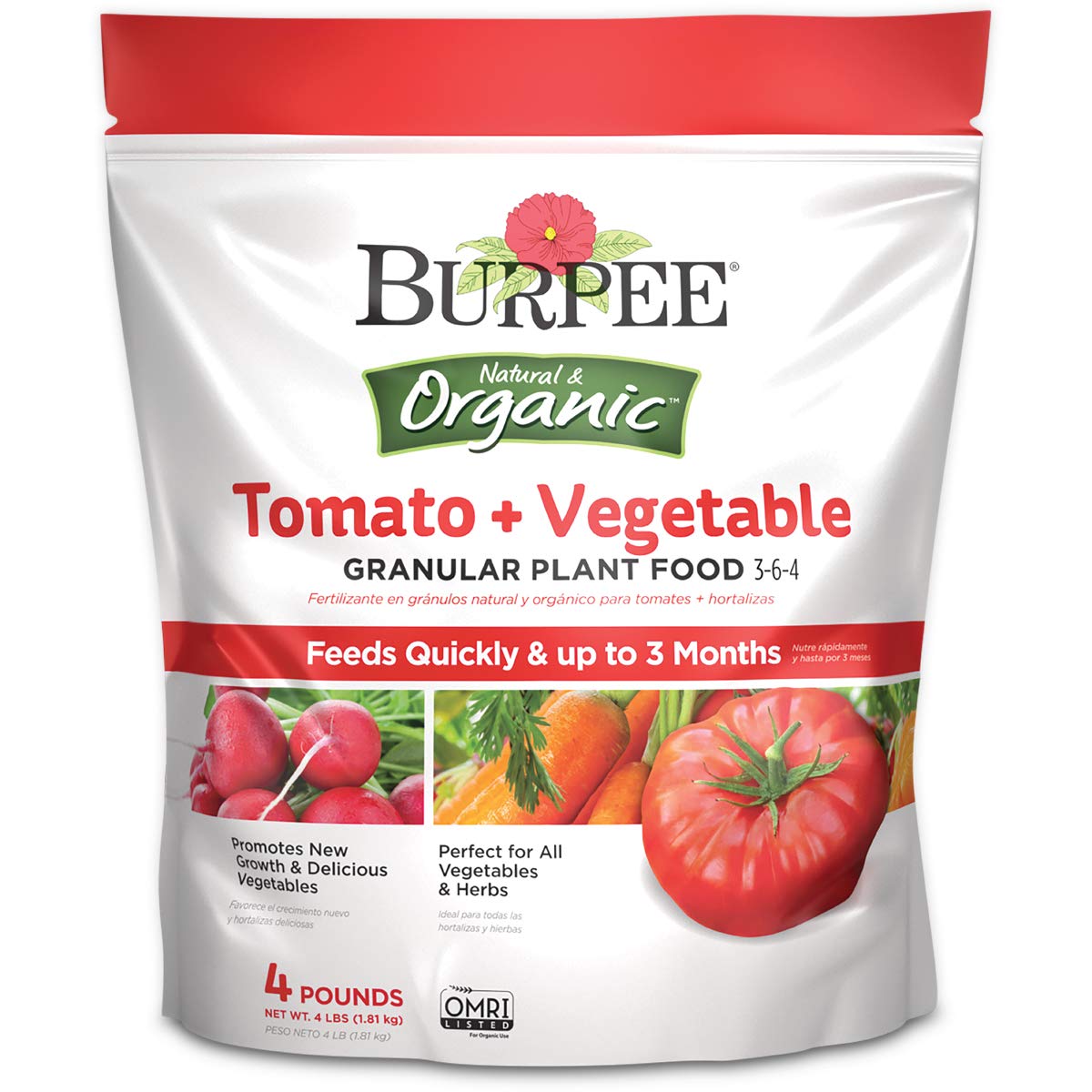 Burpee Organic Tomato and Vegetable Granular Plant Food, 4 lbs Buy
