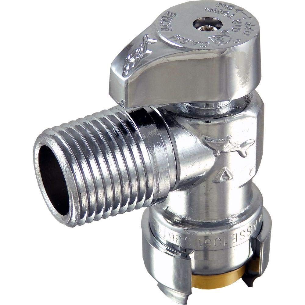 Buy SharkBite 1/2 x 1/2 Inch MIP Angle Stop Valve, Quarter Turn, Push