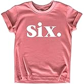 6th Birthday Shirt Girl Birthday Toddler Outfit 6 Year Old Girls six Happy Bday Sixth Gift