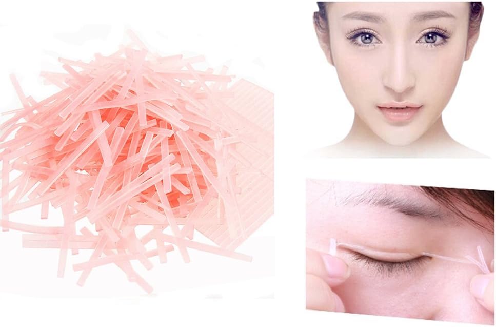 Vinallo 200Pcs Wonder Double Eyelid Tape Invisible Double Sided Eyelid Tape Stickers(Clear)