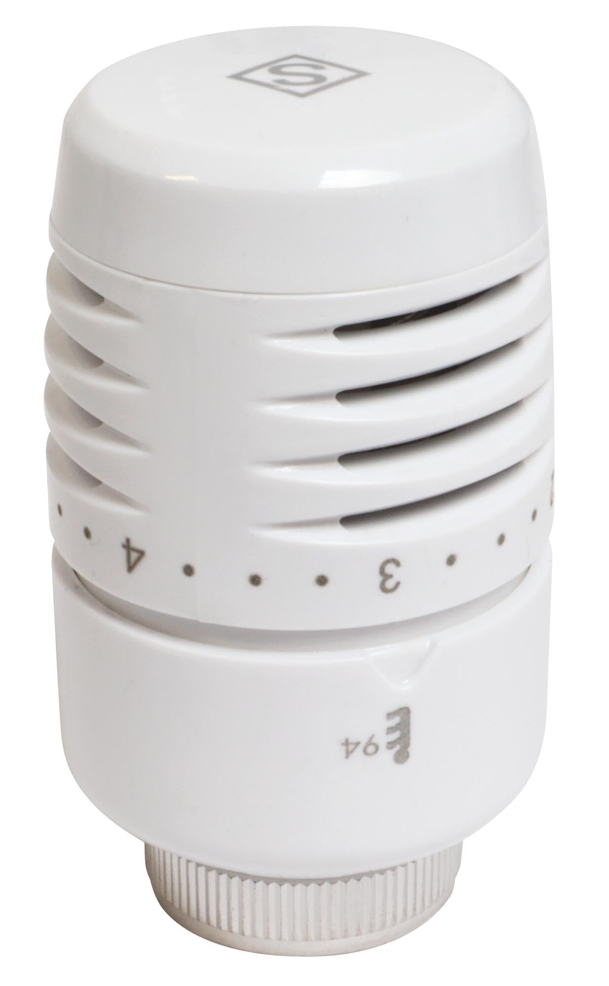 SOMATHERM FOR YOU, High Performance Thermostatic Head M30x1.5 Liquid Expansion Compatible with All Thermostatic Taps, Horizontal Installation, White