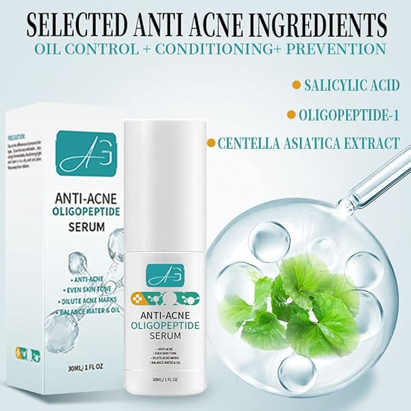 ADRIGO ANTI ACNE OLIGOPEPTIDE SERUM FOR FACE CARE SKIN BARRIER REPAIR. TREATMENT TO REDUCE MARKS AND PITS, STIMULATING COLLAGEN PRODUCTION TO REJUVENATE YOUR SKIN WITH DRYNESS RELIEF.