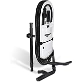 InterVac Design Corp InterVac Garage Vacuum Cleaner for Workshop, 1 Gallon Garage Vacuum Wall Mounted, Stretch Hose Shop Vacuum for RVs, Boats, Cabins and Utility Rooms, GarageVac (White)