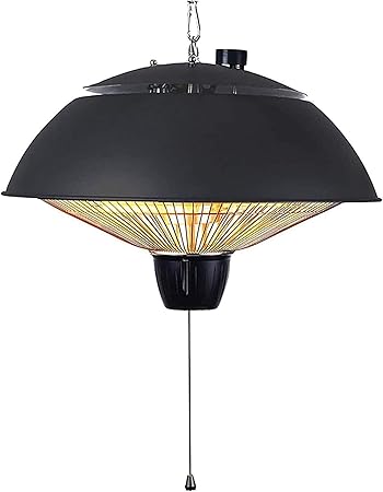 YAOJP Calentador eléctrico Colgante para Exteriores de 1500 W