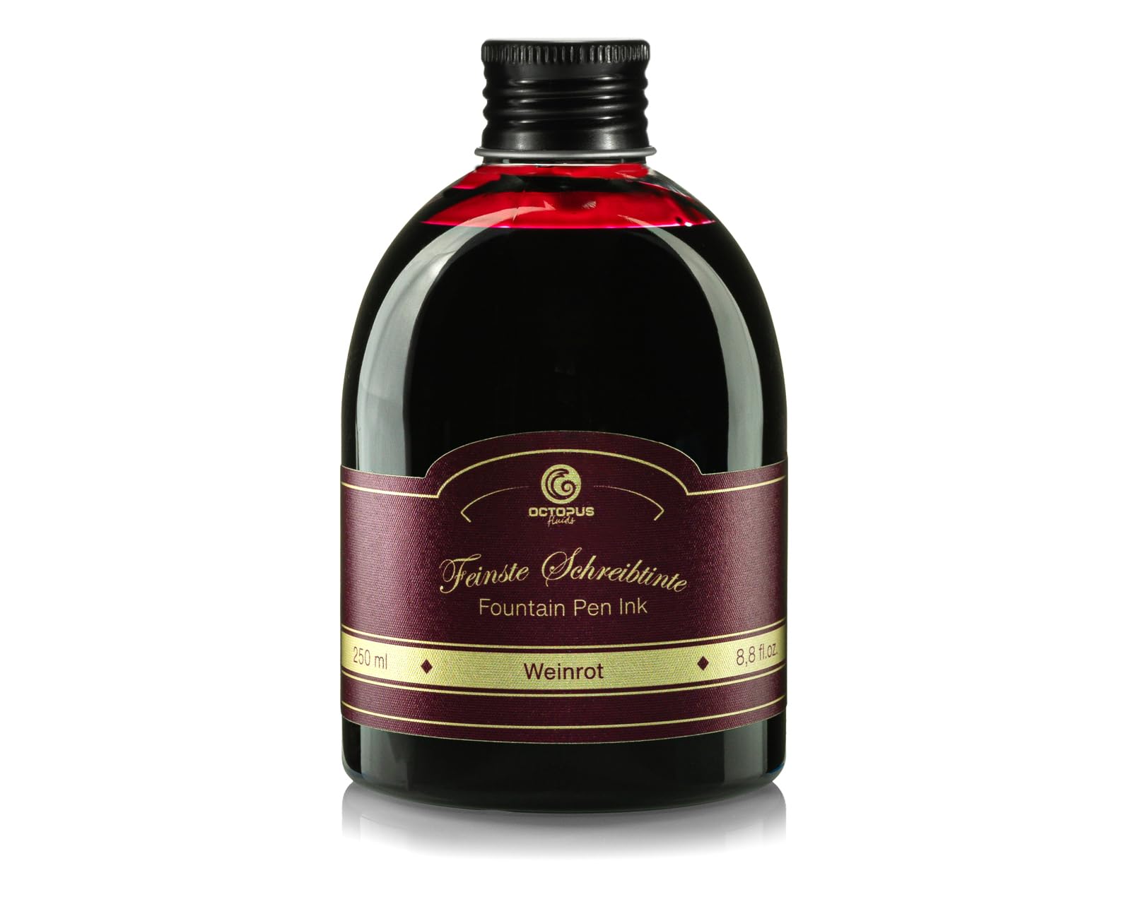 Fountain Pen Ink, Writing Ink for Fountain Pen and Calligraphy, Fillerink Wine red 250 ml