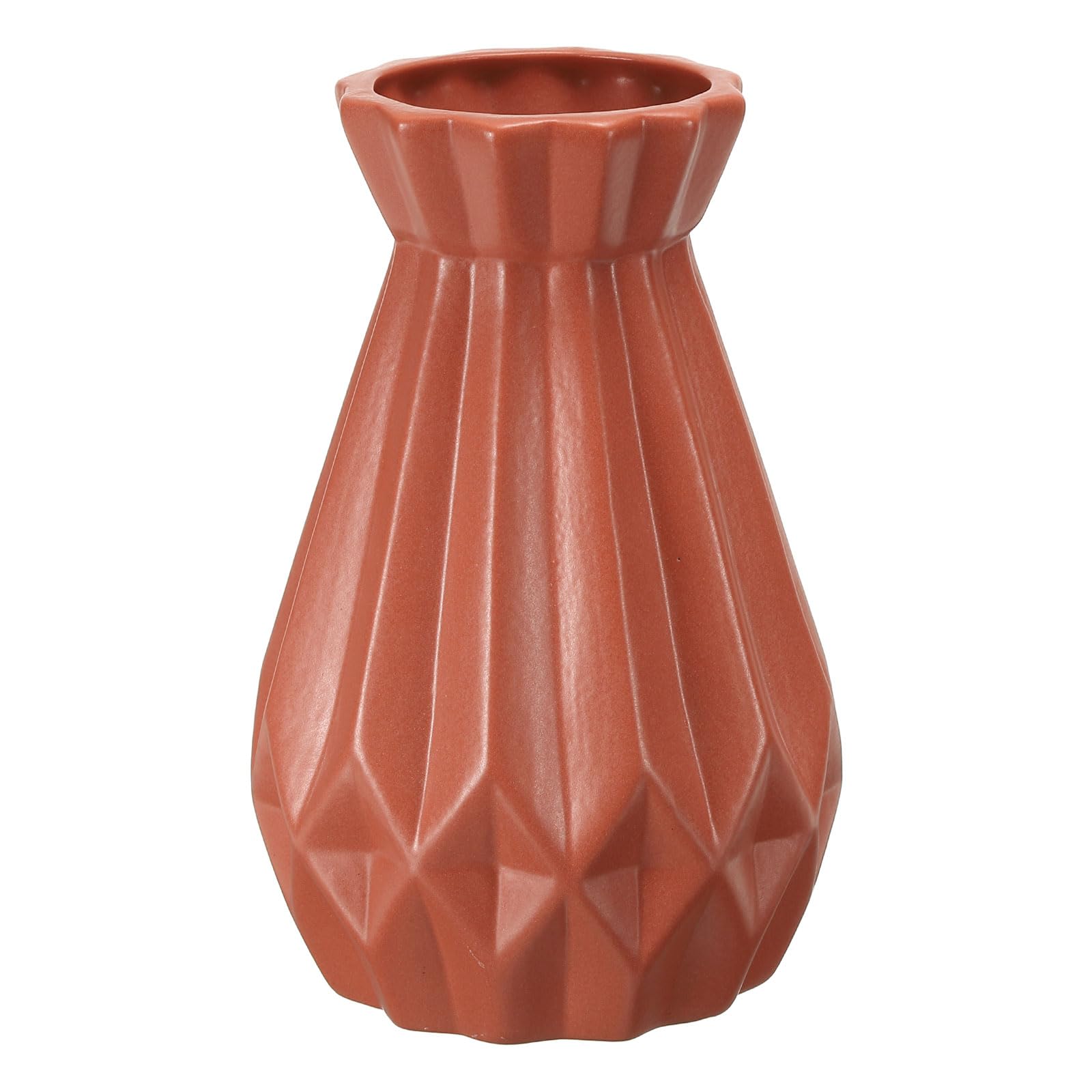 PATIKIL Flower Vase, Ceramic Vases for Flowers Minimalist Floral Vases Flower Arrangement Table Centerpieces for Home Room Decor, Wine Red