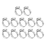 uxcell Worm Gear Hose Clamp, 12pcs