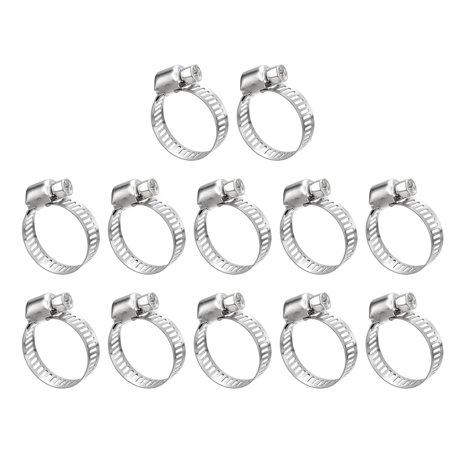 uxcell Worm Gear Hose Clamp, 12pcs