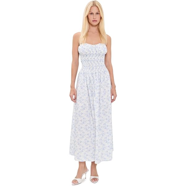 loveshackfancy elizabella silk maxi dress LoveShackFancy - - Elizabella Silk Maxi Dress - White - M