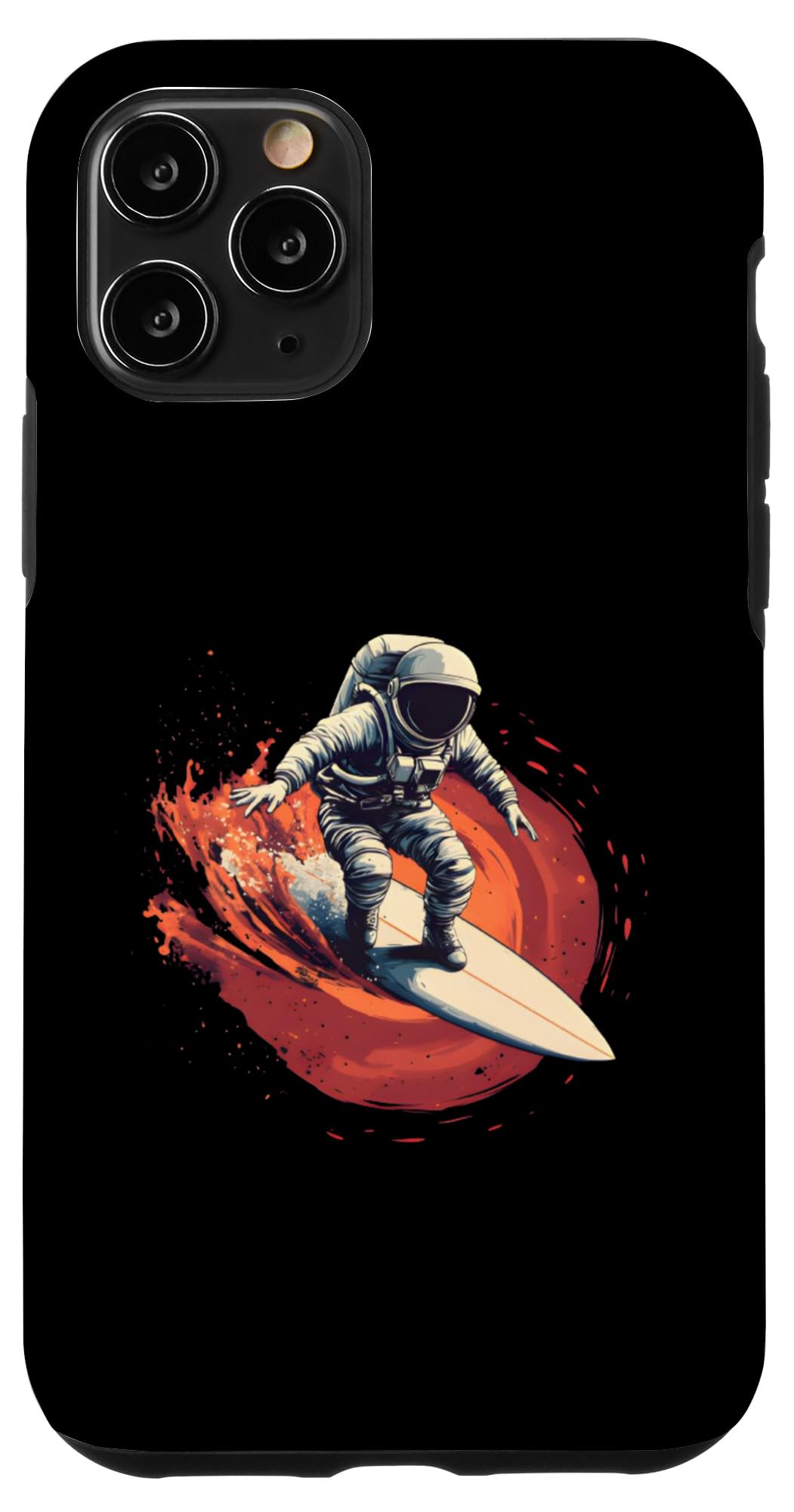 iPhone 11 Pro Cosmic Surfer Astronaut Riding The Waves Graphic Case