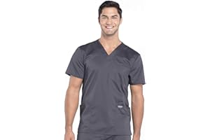 Cherokee V- Neck Men's Scrubs Top with Pockets WW670