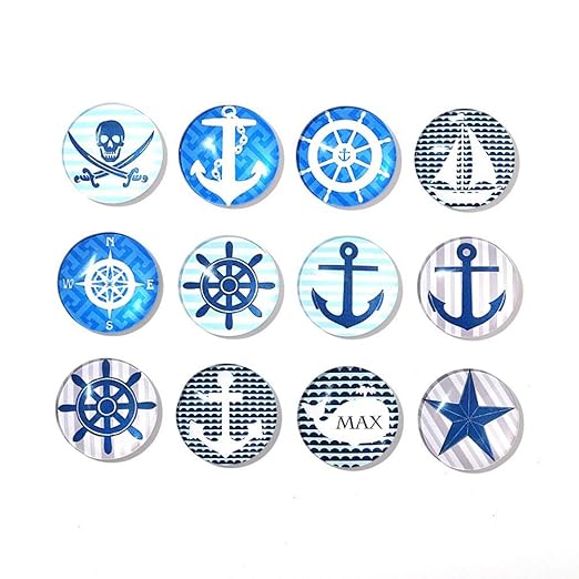 STOBOK 5 unids Imanes de Refrigerador Decorativo Ancla Helm Imanes ...