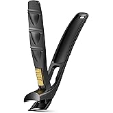 BALUCA Curved Cutting Jaw Toenail Clippers for Seniors for Thick Toenails, Ergonomic Large Toe Nail Clippers for Men, Long Handle Fingernail Clipper Cutter with Catcher - Black