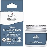 Earth Mama - Organic C-Section Balm - 1 oz | Certified Organic by Oregon Tilth Scar Balm for C-Section Recovery