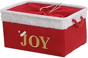 INough Christmas Basket Large Empty Christmas Baskets Red Christmas Gift Baskets with Handles Holiday Storage for Gifts Holiday Christmas Decor for Baby/Kids/Nursery Room